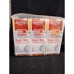 Lot of 12 Packs Fuji Paper Perm End Papers Jumbo Size 2.5"x4" 500 Sheet Bundles